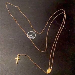 10kt Gold tricolor rosarie